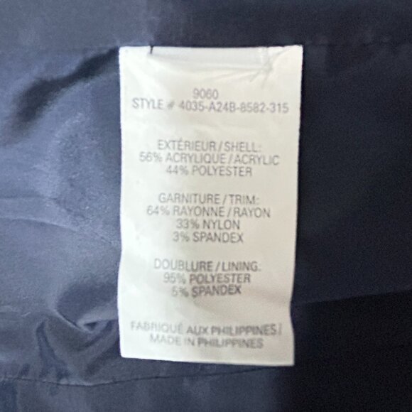 Laura Petites Classic Chic Tweed Jacket Green Teal Navy – US 12P - Picture 8 of 9